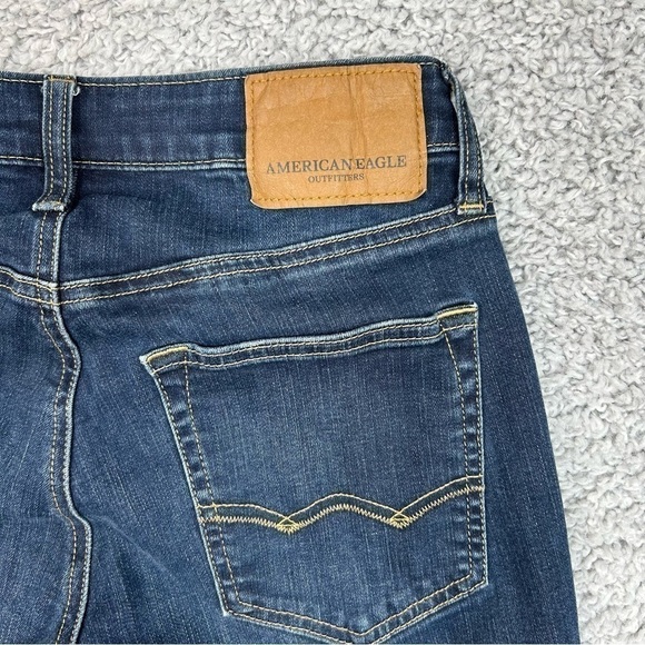 American Eagle Jeans Mens 28 x 30 Slim Straight Extreme Flex Casual Dark Wash - Picture 5 of 6